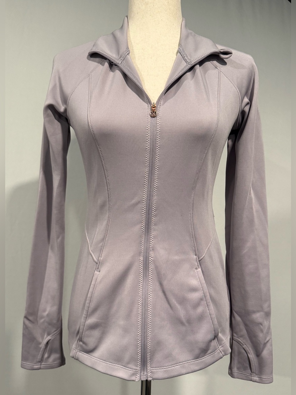 Layer8 Lilac Zip-Front Active Jacket